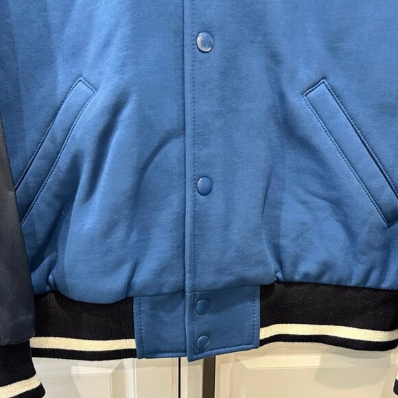COACH Leather/Cotton Logo Patch Varsity Jacket - Picture 7 of 14